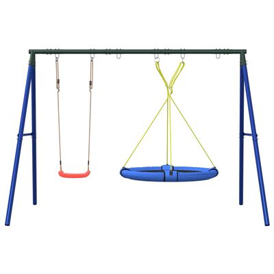 vidaXL Outdoor Swing Set with Swing and Saucer Swing