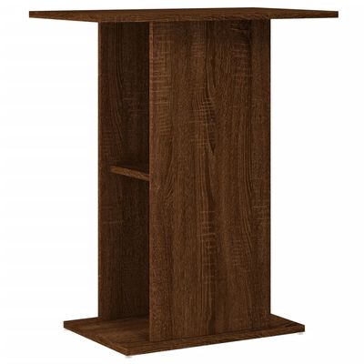 vidaXL Aquarium Stand Brown Oak 60.5x36x72.5 cm Engineered Wood