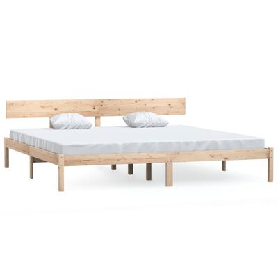 vidaXL Bed Frame without Mattress Solid Wood 200x200 cm