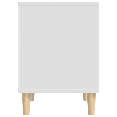 vidaXL Bedside Cabinet White 40x35x50 cm Engineered Wood