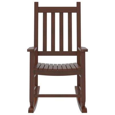 vidaXL Rocking Chair for Children Brown Solid Wood Poplar