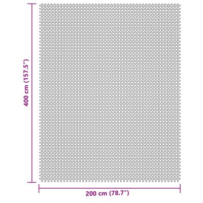 vidaXL Camping Floor Mat Cream 4x2 m