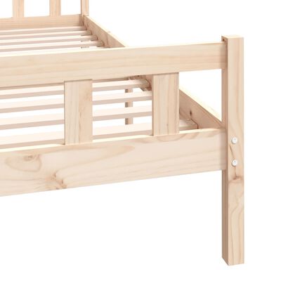 vidaXL Bed Frame without Mattress Solid Wood King Size