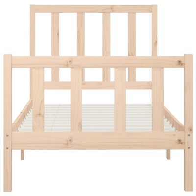 vidaXL Bed Frame without Mattress 90x200 cm Solid Wood