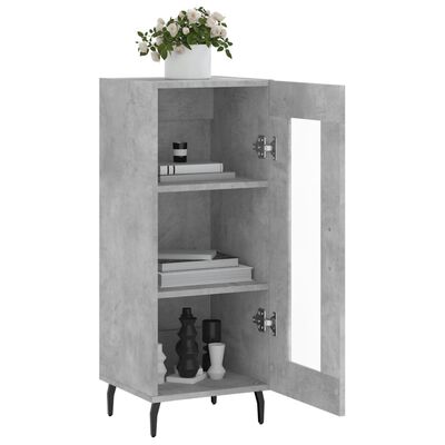 vidaXL Sideboard Concrete Grey 34.5x34x90 cm Engineered Wood