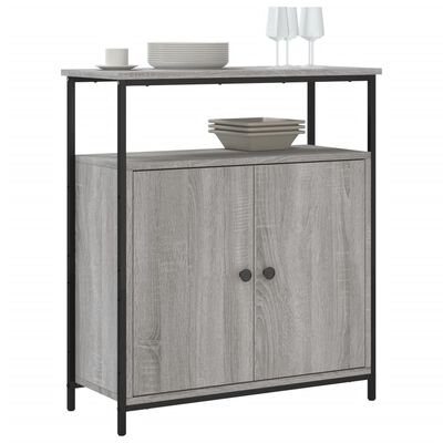 vidaXL Sideboard Grey Sonoma 70x30x80 cm Engineered Wood