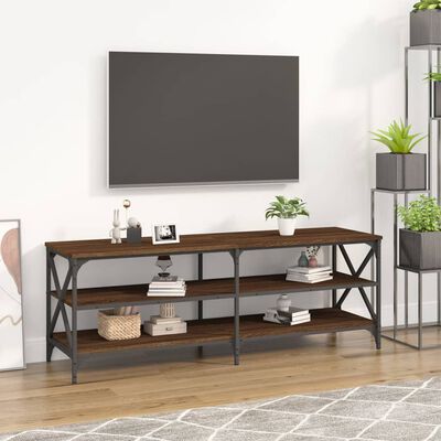 vidaXL TV Cabinet Brown Oak 140x40x50 cm Engineered Wood