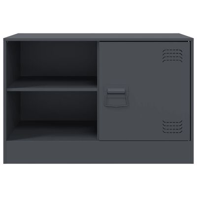 vidaXL TV Cabinets 2 pcs Anthracite 67x39x44 cm Steel