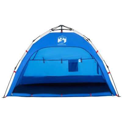 vidaXL Beach Tent 2-Person Azure Blue Quick Release Waterproof