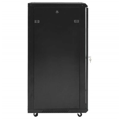 vidaXL 22U Network Cabinet 19" IP20 Black 60x60x120 cm