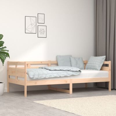 vidaXL Day Bed without Mattress Solid Wood Pine 90x200 cm