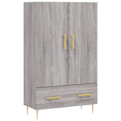 vidaXL Highboard Grey Sonoma 69.5x31x115 cm Engineered Wood