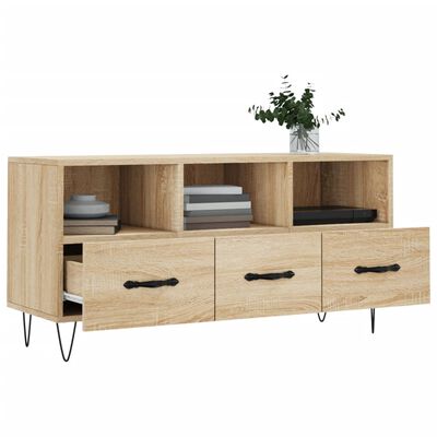 vidaXL TV Cabinet Sonoma Oak 102x36x50 cm Engineered Wood