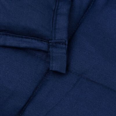 vidaXL Weighted Blanket Blue 220x230 cm King 11 kg Fabric