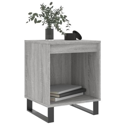 vidaXL Bedside Cabinet Grey Sonoma 40x35x50 cm Engineered Wood