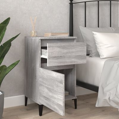 vidaXL Bedside Cabinets 2 pcs Grey Sonoma 40x35x70 cm