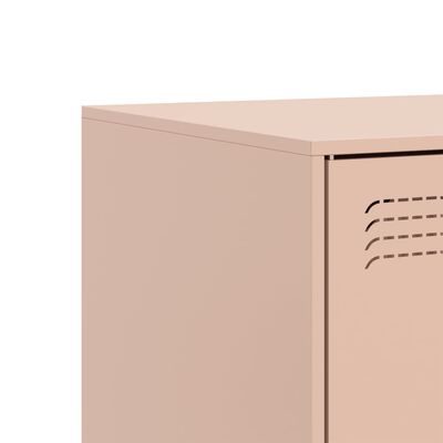 vidaXL TV Cabinet Pink 99x39x44 cm Steel