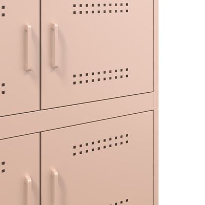 vidaXL Sideboard Pink 68x39x79 cm Steel