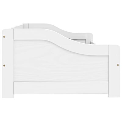 vidaXL Day Bed with 2 Drawers without Mattress "IRUN" White 90x200 cm