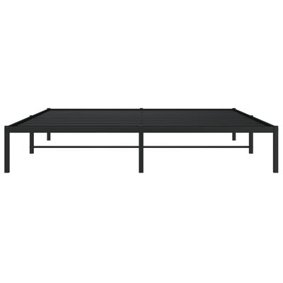 vidaXL Metal Bed Frame without Mattress Black 183x213 cm