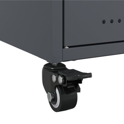 vidaXL TV Cabinet Anthracite 100.5x39x43.5 cm Steel