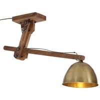 vidaXL Ceiling Lamp 25 W Antique Brass 105x30x65-108cm E27