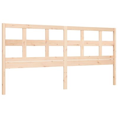 vidaXL Bed Frame without Mattress Super King Size Solid Wood Pine