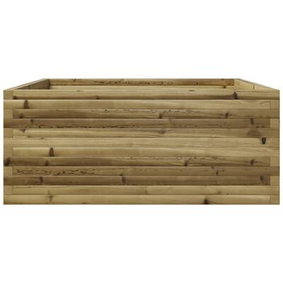 vidaXL Garden Planter 110x110x49.5 cm Impregnated Wood Pine