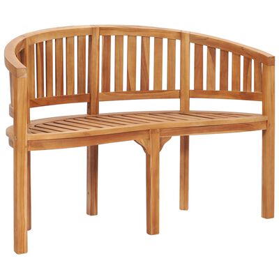 vidaXL 3 Piece Banana Garden Lounge Set Solid Teak Wood