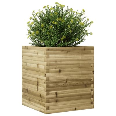 vidaXL Garden Planter 60x60x68.5 cm Impregnated Wood Pine