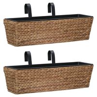 vidaXL Planters 2 pcs Water Hyacinth