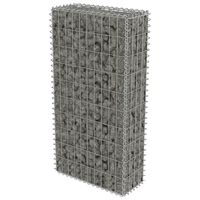 vidaXL Gabion Wall with Covers Galvanised Steel 50x20x100 cm