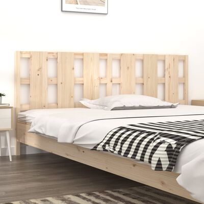 vidaXL Bed Headboard 205.5x4x100 cm Solid Wood Pine