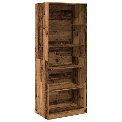 vidaXL Wardrobe Old Wood 80x50x200 cm Engineered Wood