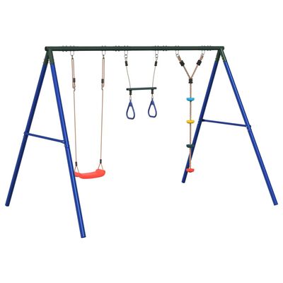 vidaXL Outdoor Swing Set with Swing. Trapeze. Disc Swing