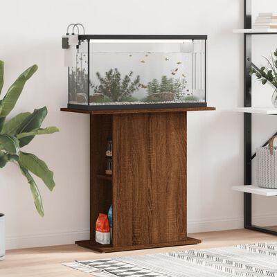 vidaXL Aquarium Stand Brown Oak 75x36x72.5 cm Engineered Wood