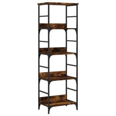 vidaXL Bookshelf Smoked Oak 50x33x153 cm Engineered Wood