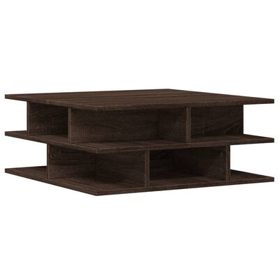 vidaXL Coffee Table Brown Oak 70x70x29 cm Engineered Wood