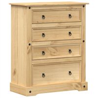 vidaXL Chest of Drawers Corona 92x48x120 cm Solid Wood Pine