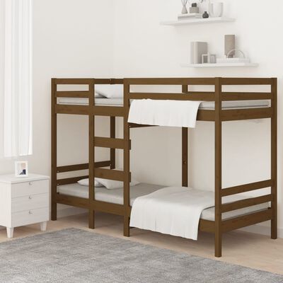 vidaXL Bunk Bed without Mattress Honey Brown 90x200 cm Solid Wood Pine