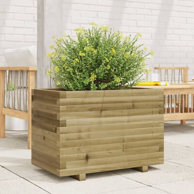 vidaXL Garden Planter 70x40x49.5 cm Impregnated Wood Pine