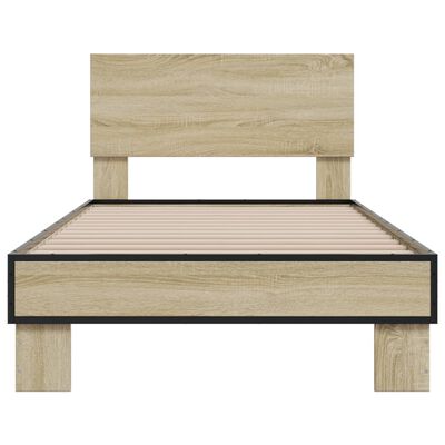 vidaXL Bed Frame without Mattress Sonoma Oak 90x200 cm