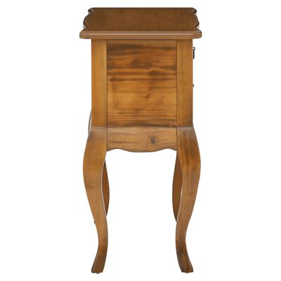 vidaXL Side Table with Drawers 60x30x60 cm Solid Wood Mahogany