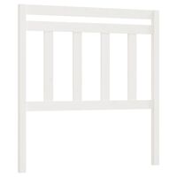 vidaXL Bed Headboard White 81x4x100 cm Solid Wood Pine