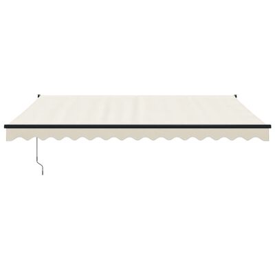 vidaXL Retractable Awning Cream 4x3 m Fabric and Aluminium