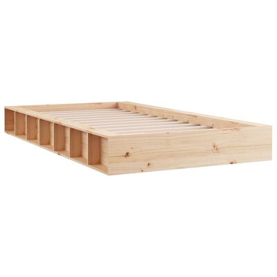 vidaXL Bed Frame without Mattress 135x190 cm Double Solid Wood