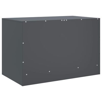 vidaXL TV Cabinets 2 pcs Anthracite 67x39x44 cm Steel