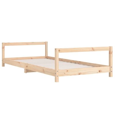 vidaXL Kids Bed Frame 90x200 cm Solid Wood Pine