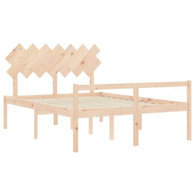 vidaXL Senior Bed without Mattress King Size Solid Wood