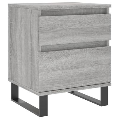 vidaXL Bedside Cabinets 2 pcs Grey Sonoma 40x35x50 cm Engineered Wood